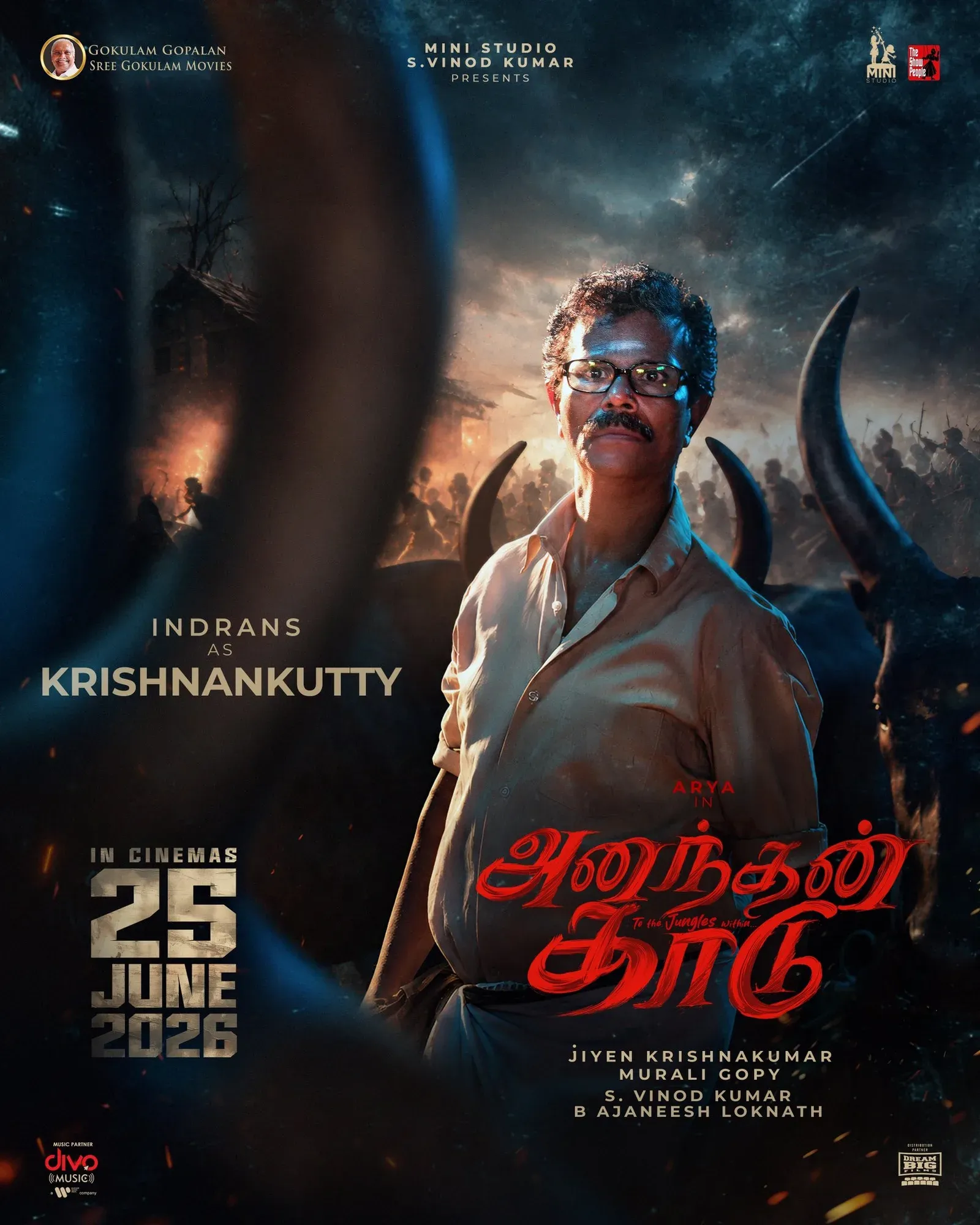 Indrans joins Arya's 'Ananthan Kaadu' as Krishnan Kutty