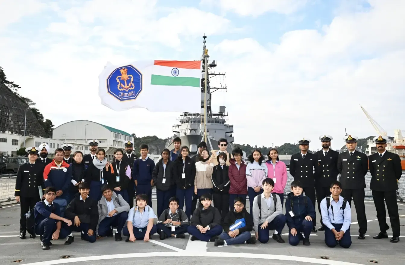 How is INS Sahyadri Showcasing India’s Maritime Heritage in Japan?