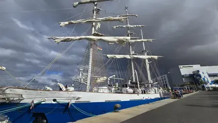 Historic: INS Sudarshini First Indian Ship to Reach Canary Islands