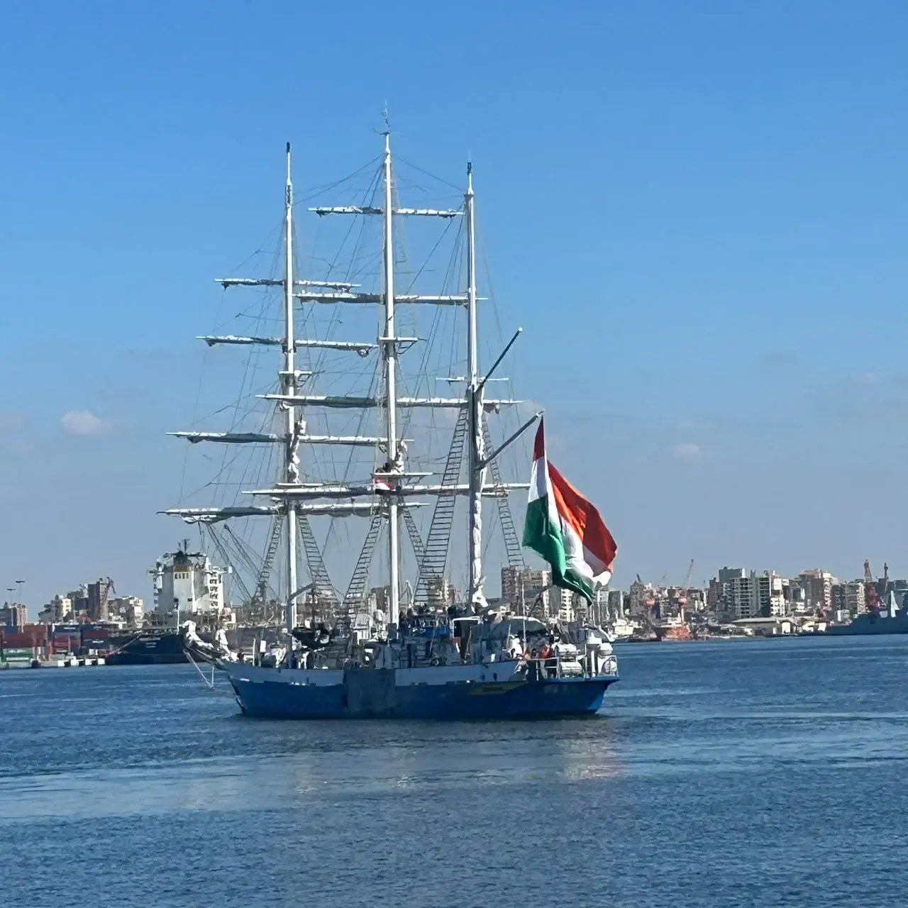 INS Sudarshini departs Alexandria after Egypt Navy cross-training