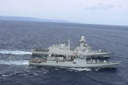 INS Trishul arrives in Italy's Civitavecchia after PASSEX with Italian Navy