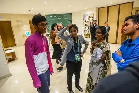 Praggnanandhaa Celebrates Sister Vaishali's Historic Victory at FIDE Women's Candidates