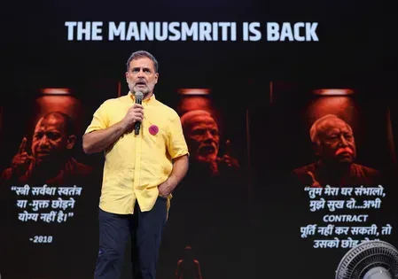 NDA slams Rahul Gandhi over Manusmriti remarks, calls it insult to Sanatan Dharma