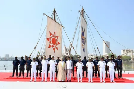 INSV Kaundinya's Voyage to Oman: A Call for Youth to Embrace Adventure, Says MoS Sanjay Seth