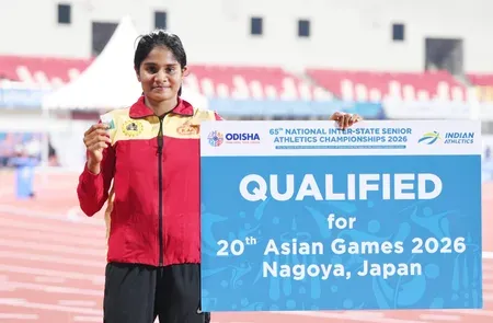 Sindhushree G sets national record 4.25m at 65th Inter-State Athletics 2025