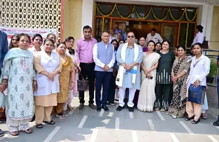 Delhi CM Rekha Gupta visits LNJP Hospital on International Nurses' Day