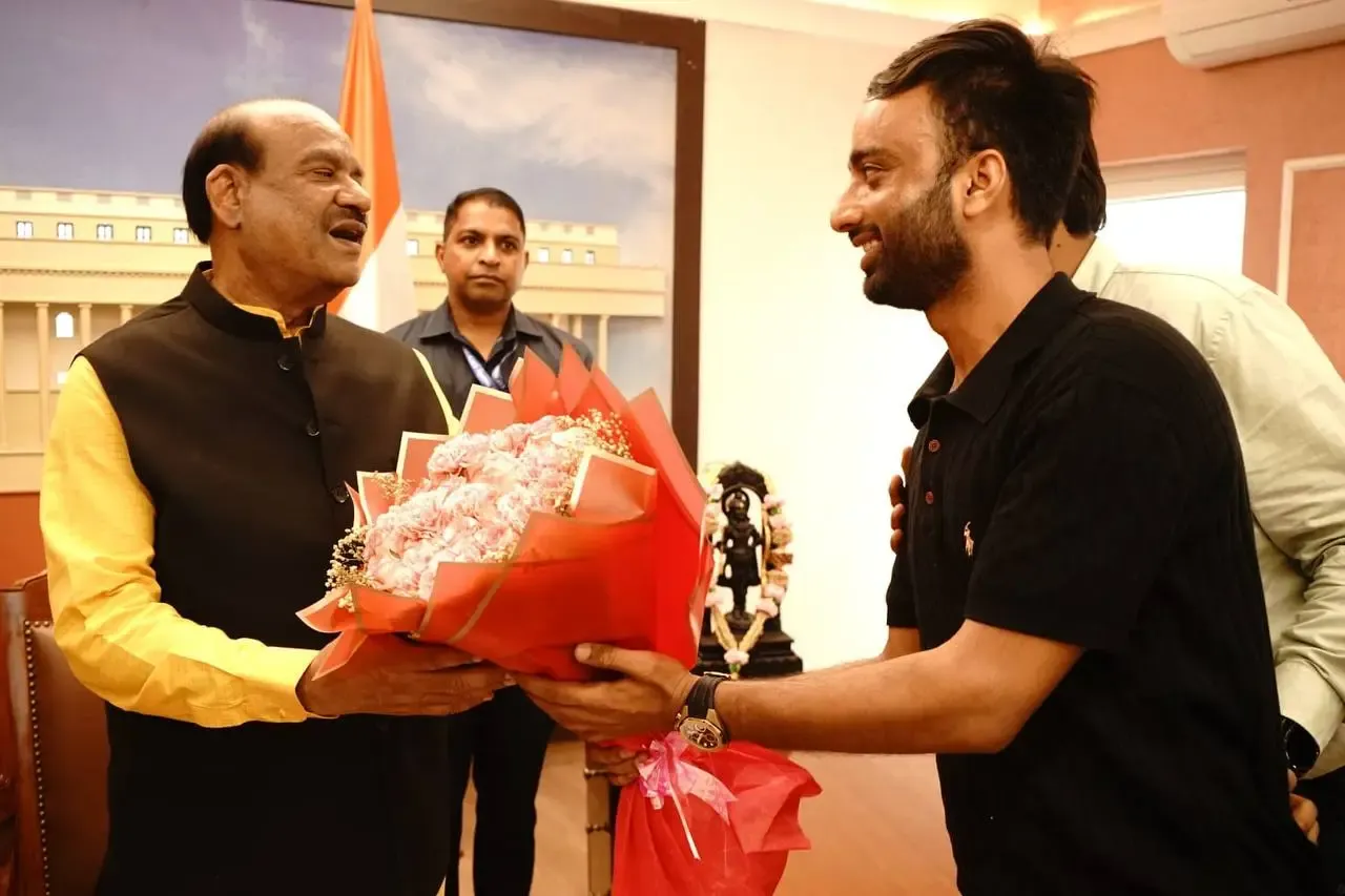 Did International Taekwondo Athlete Danish Manzoor Meet Lok Sabha Speaker Om Birla?