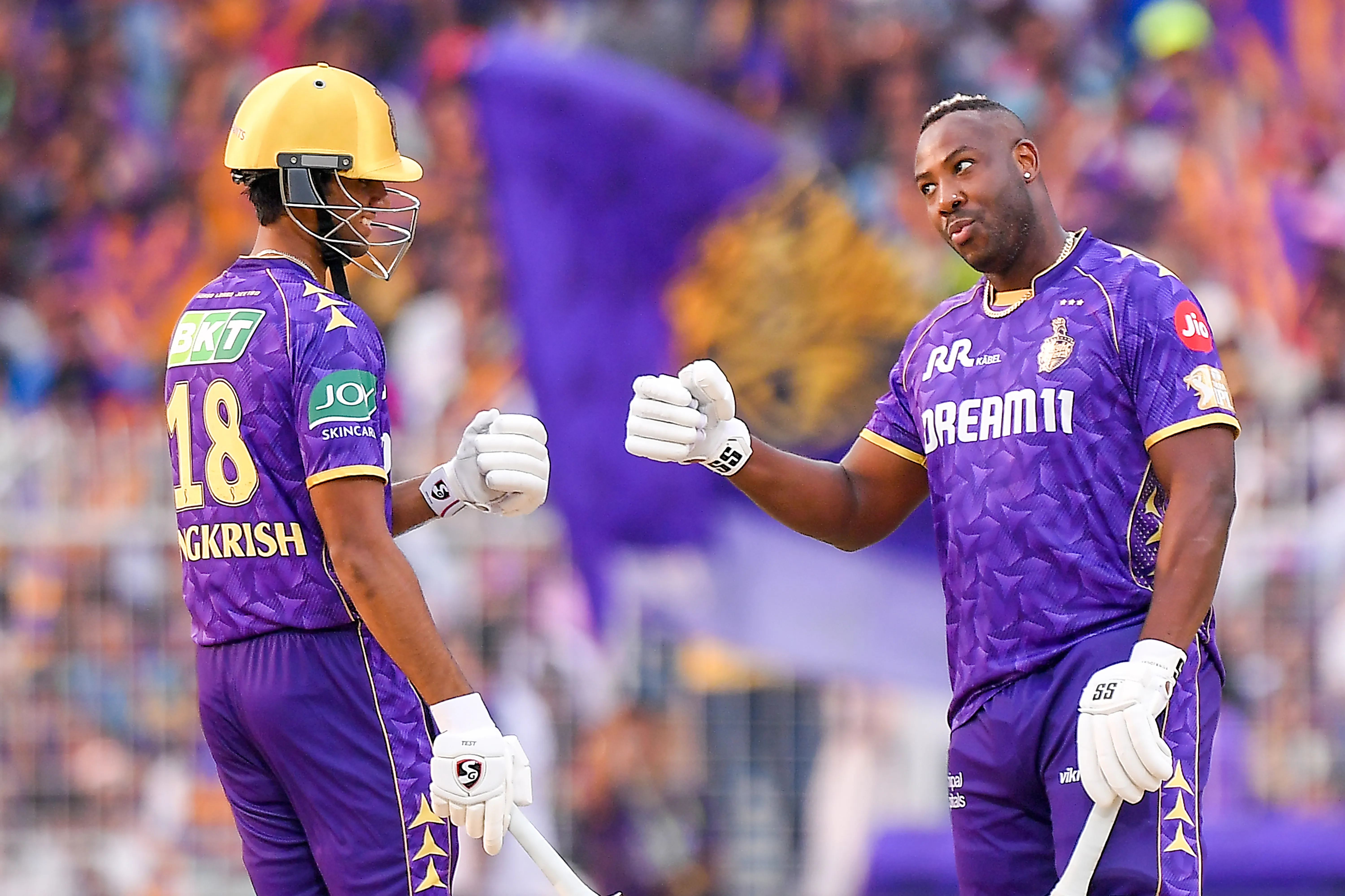 How Did Fiery Performances from Russell and Raghuvanshi Propel KKR to 206/4 Against RR in IPL 2025?