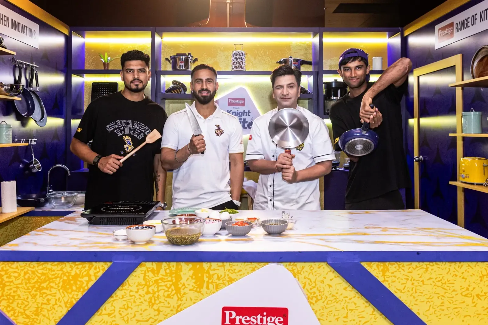 IPL 2025: KKR Players Ramandeep, Vaibhav, Angkrish Enjoy Cooking Together