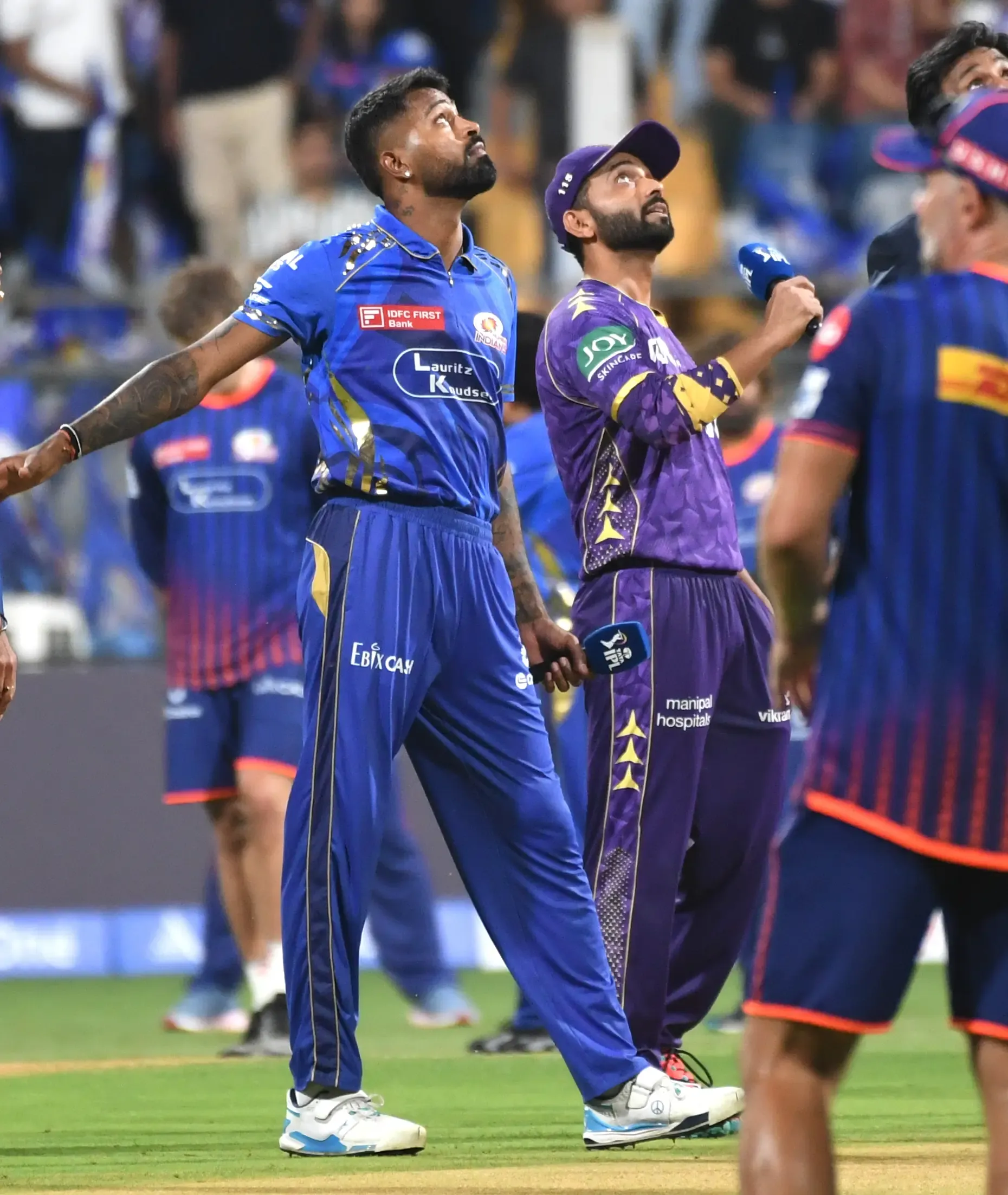 IPL 2025: Rohit Sharma on Bench as Mumbai Chooses to Bowl First Against KKR