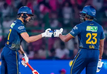 Gill's 84, Sudharsan's 55 power GT to 229/4 vs RR in IPL 2026