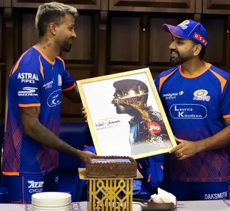 Celebrating 15 Years: Hardik Pandya Honors Rohit Sharma's Journey with MI
