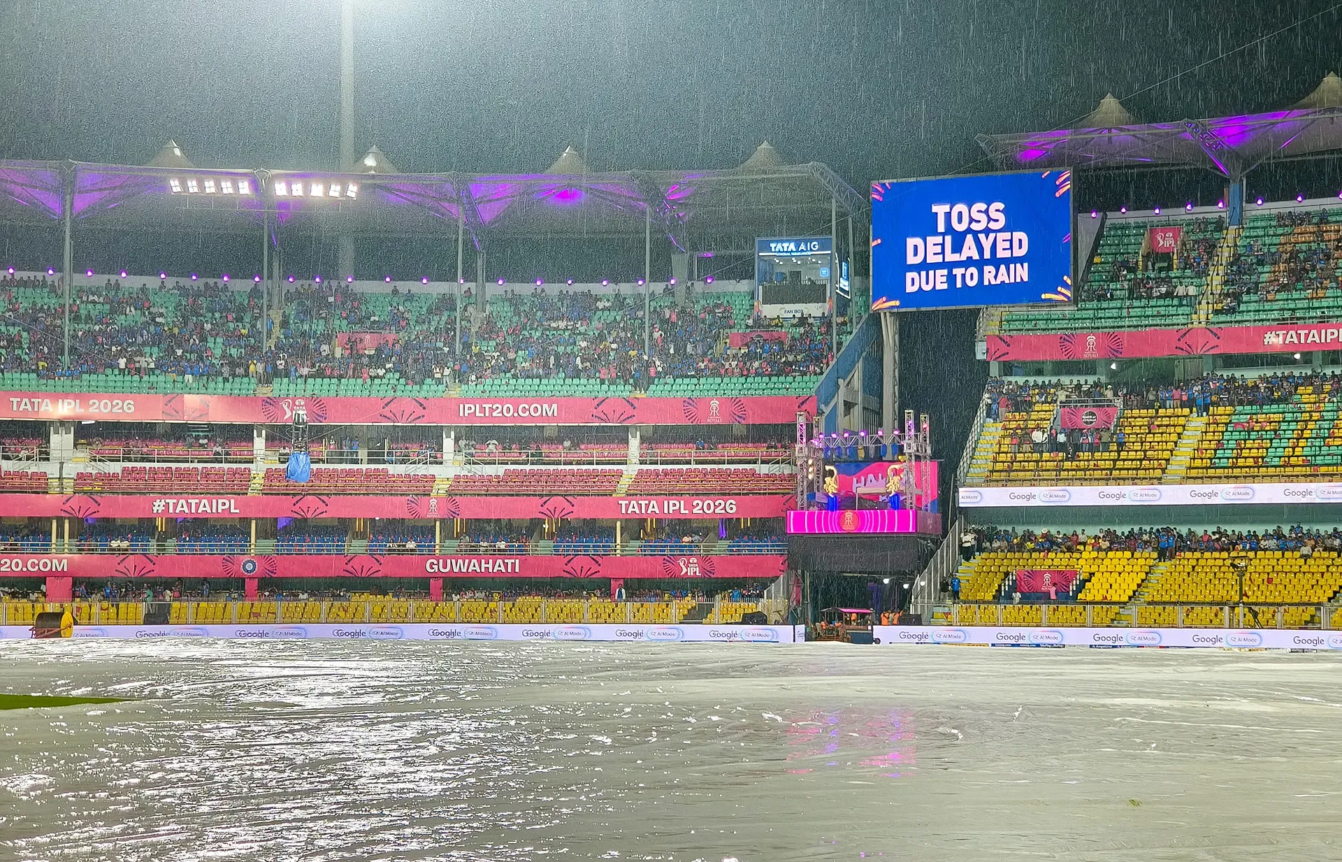 IPL 2026: Rain Postpones Match 13 Between Rajasthan Royals and Mumbai Indians