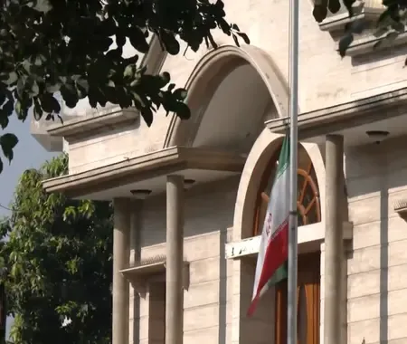 Iranian Embassy in India Honors Khamenei with Flag at Half-Mast Following His Assassination