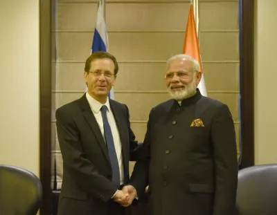President Isaac Herzog Welcomes PM Modi to Israel