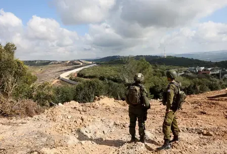 Did the Israeli army target Hezbollah sites in Lebanon?