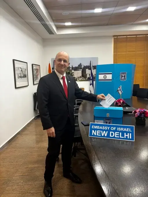 Israeli diplomats vote in India ahead of Oct 27 Knesset elections
