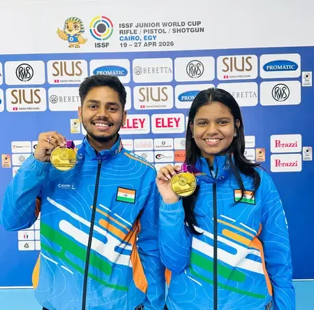 Historic Gold: Shambhavi & Divyanshu Set Jr World Record at ISSF Cairo