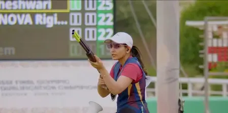 Maheshwari Chauhan's Strong Start at ISSF Shotgun World Cup in Morocco
