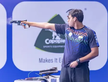 Indian Shooters Fall Short in Men’s 10m Air Pistol Finals at ISSF World Cup