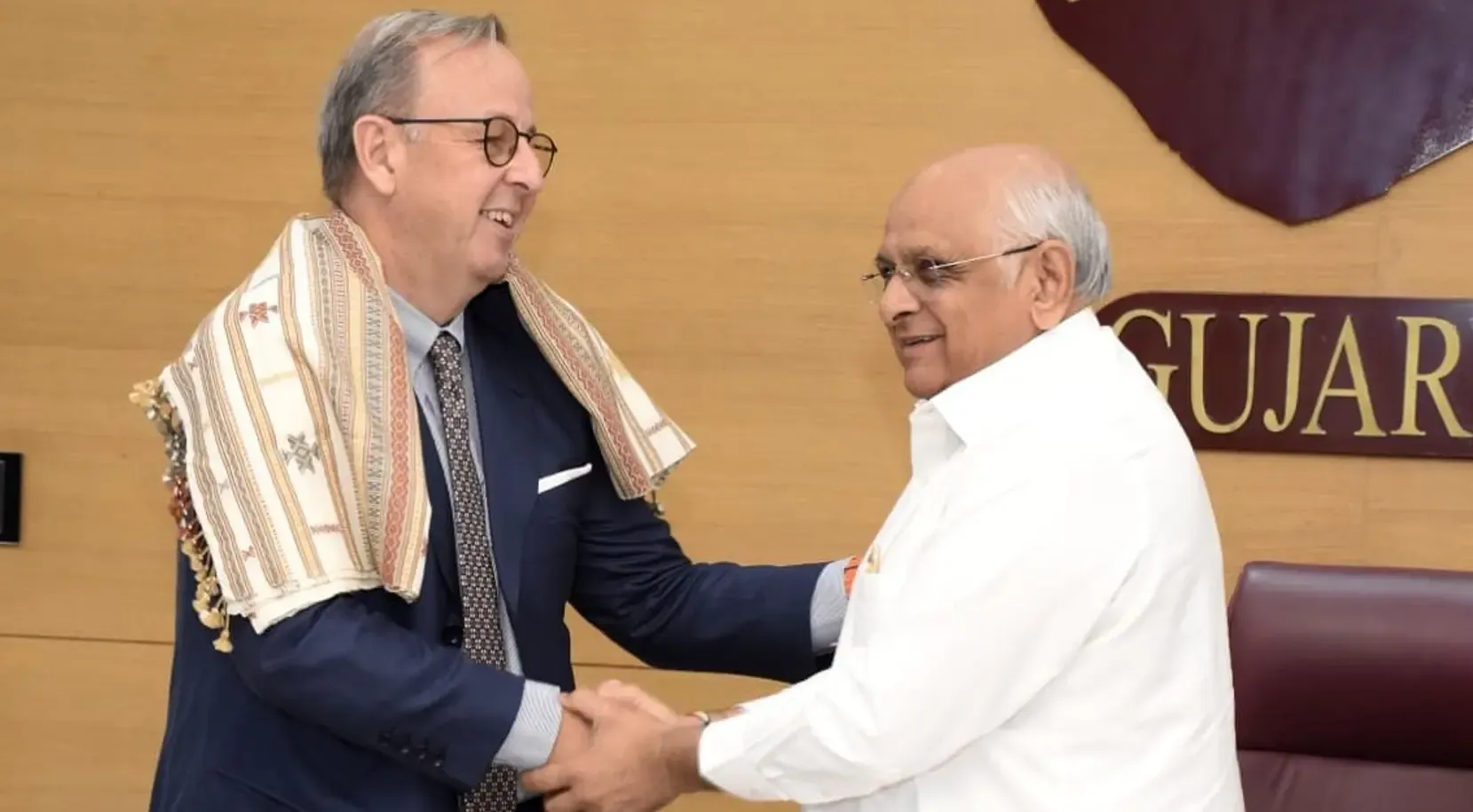 What Did the Italian Envoy Discuss with Gujarat's CM?