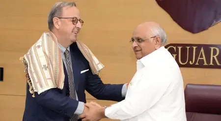 What Did the Italian Envoy Discuss with Gujarat's CM?