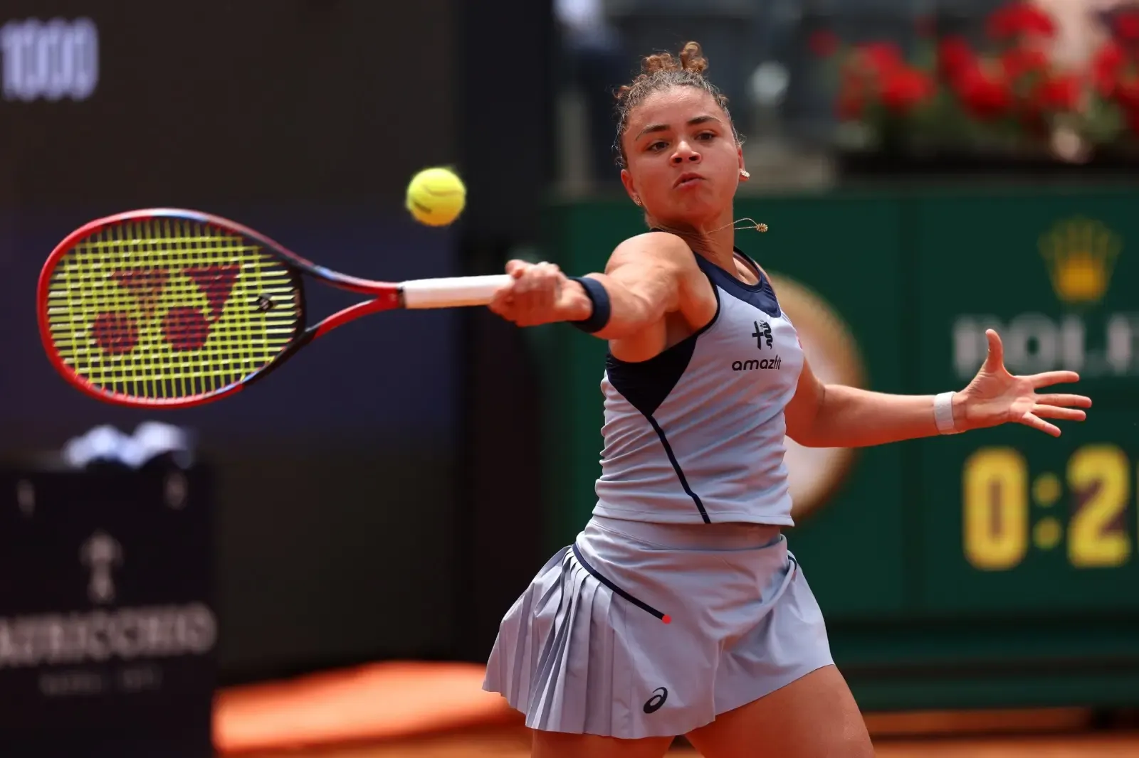 Mertens stuns defending champ Paolini from three match points down at Italian Open