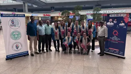 Italy's Women's Hockey Team Arrives in Hyderabad for FIH World Cup 2026 Qualifiers