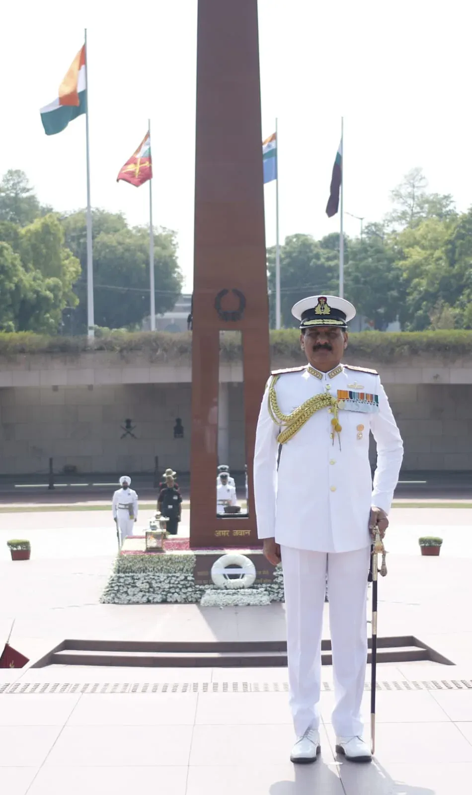 Admiral Dinesh Tripathi retires as Navy chief, hands over command to Admiral Swaminathan
