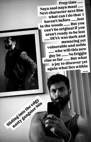 It's 'prep time' for Shahid as he is all set to play 'edgy 90s gangster’