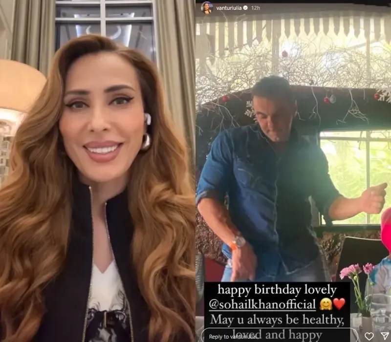Iulia Vantur Sends Heartfelt Birthday Greetings to Sohail Khan on His 54th Birthday
