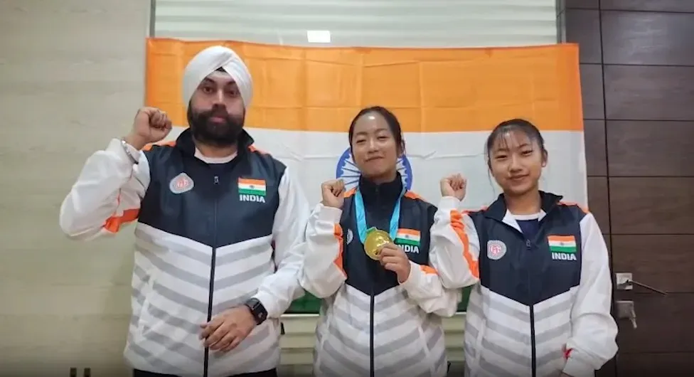 अरिहा पंगमबम ने एशियन एयरोबिक जिम्नास्टिक्स में रचा इतिहास, 19.100 अंकों के साथ जीता गोल्ड