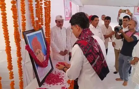जैसलमेर पहुंचे कांग्रेस नेता सचिन पायलट, पूर्व सांसद कर्नल सोनाराम चौधरी को दी श्रद्धांजलि