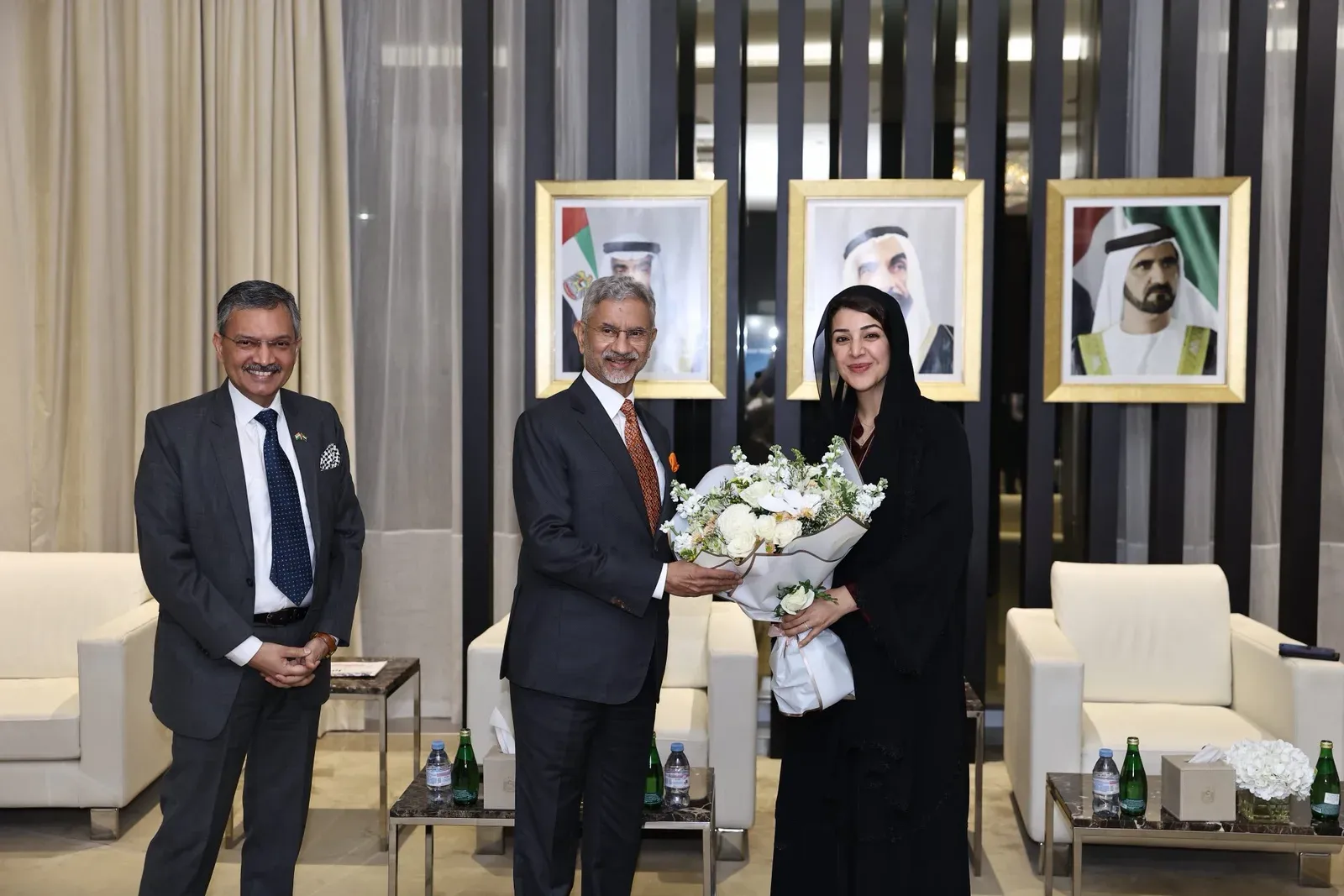 Jaishankar Arrives in Abu Dhabi, Meets UAE Minister Reem Al Hashimy