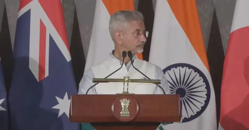 Jaishankar joins Quad FMs' press address with Australia, Japan, US