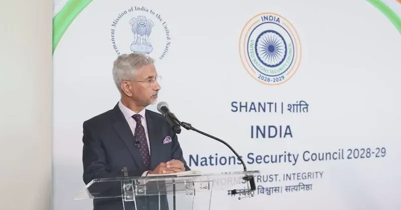 Jaishankar Launches India's UNSC 2028-29 Campaign #SHANTI