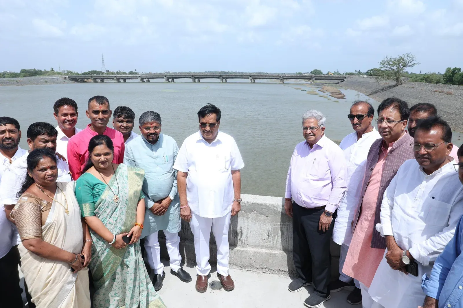 Jal Shakti Minister CR Paatil Inspects Vagherech Tidal Dam