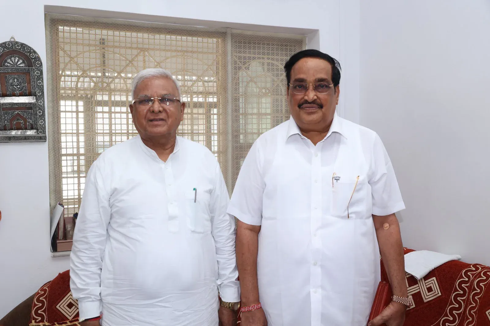 Jal Shakti Minister Paatil Calls on MP Governor Mangubhai Patel