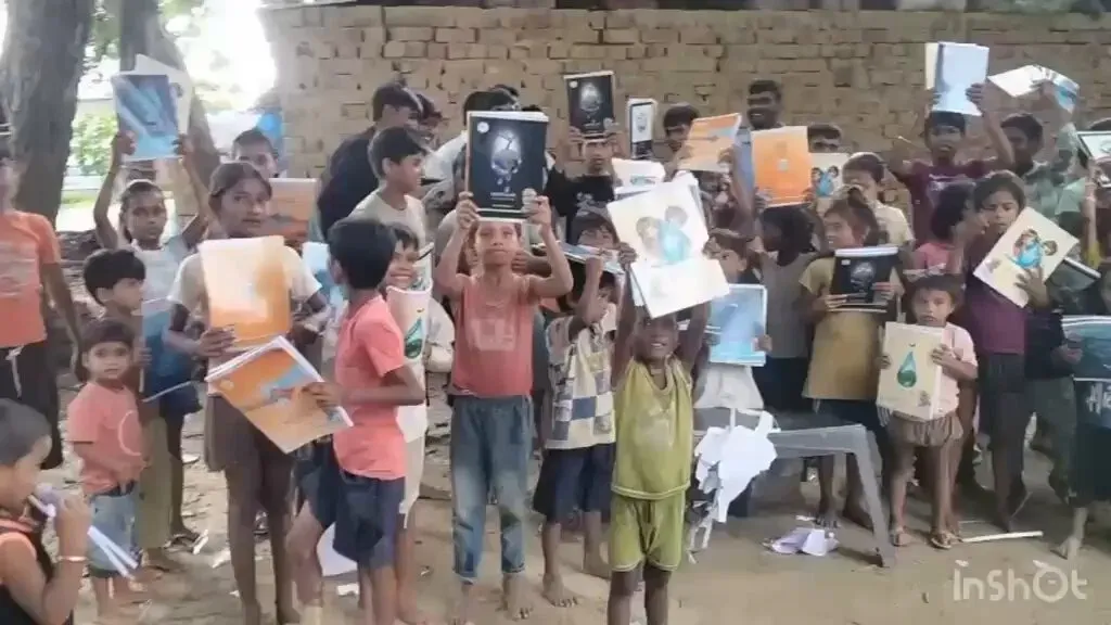 Jal Shakti Minister Paatil Distributes Notebooks in PM Modi's Varanasi Village