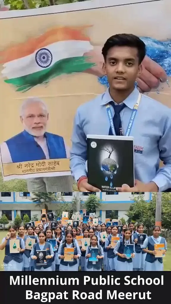 Jal Shakti Minister Paatil Holds Water Awareness Drive at Meerut School