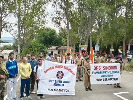 नौशेरा में ऑपरेशन सिंदूर वर्षगांठ पर BSF-कॉलेज ने मिलकर चलाया नशा मुक्ति अभियान, युवाओं ने ली प्रतिज्ञा