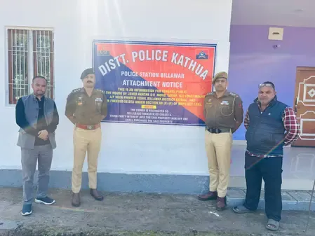 जम्मू-कश्मीर पुलिस ने ड्रग तस्कर की लाखों की अचल संपत्ति कुर्क की