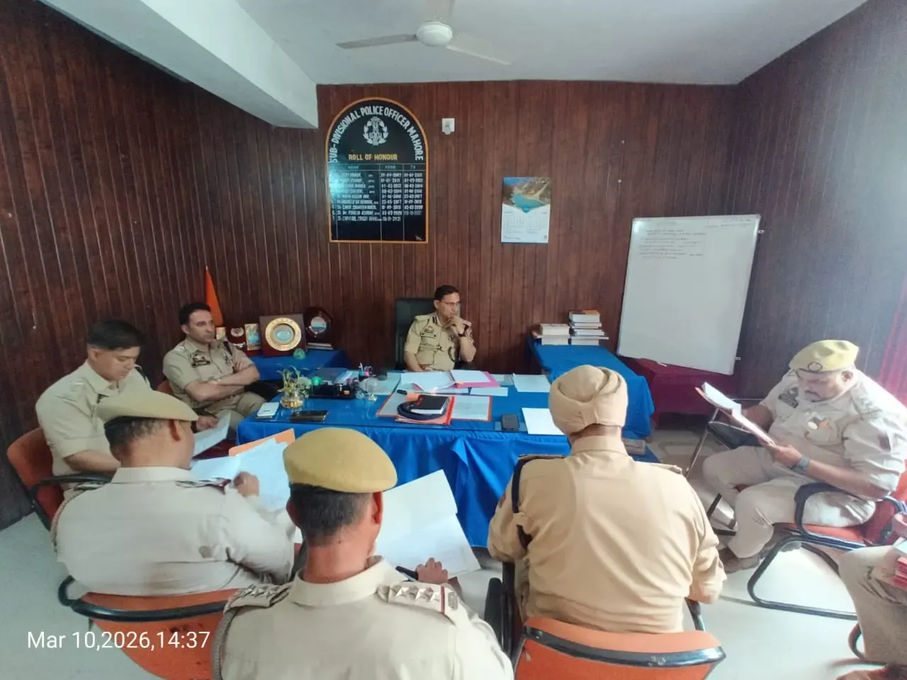 जम्मू-कश्मीर: एसएसपी रियासी परमवीर सिंह ने माहौर में अपराध समीक्षा बैठक का आयोजन किया