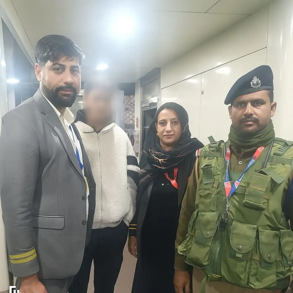 क्या जम्मू-कश्मीर में ट्रेन यात्रा के दौरान बच्चा माता-पिता से बिछड़ गया?