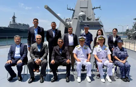 Defence Secretary Rajesh Kumar Singh visits JMSDF Kure Base, meets Vice Admiral Matsumoto
