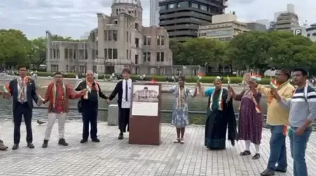 जापान के हिरोशिमा में वसुधैव कुटुंबकम की गूंज, भारतीय समुदाय ने किया शांति संदेश का प्रसार