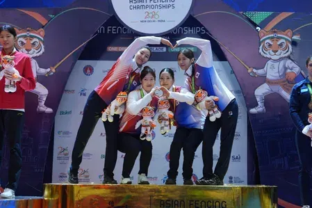 Japan wins Men's Foil team gold, Korea claims Women's Epee title at Asian Fencing