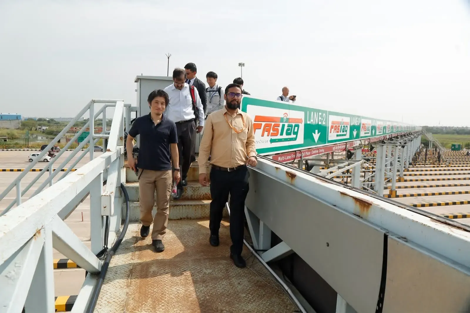 Japan delegation inspects India's MLFF tolling system near Delhi at 12th Joint Working Group meet