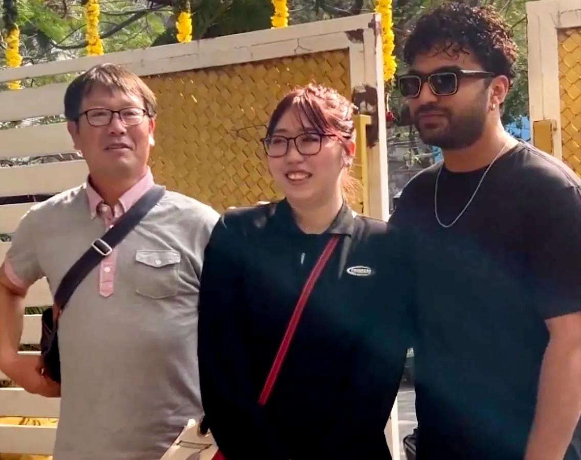 Japanese Enthusiast Visits Telugu Star Vishwak Sen