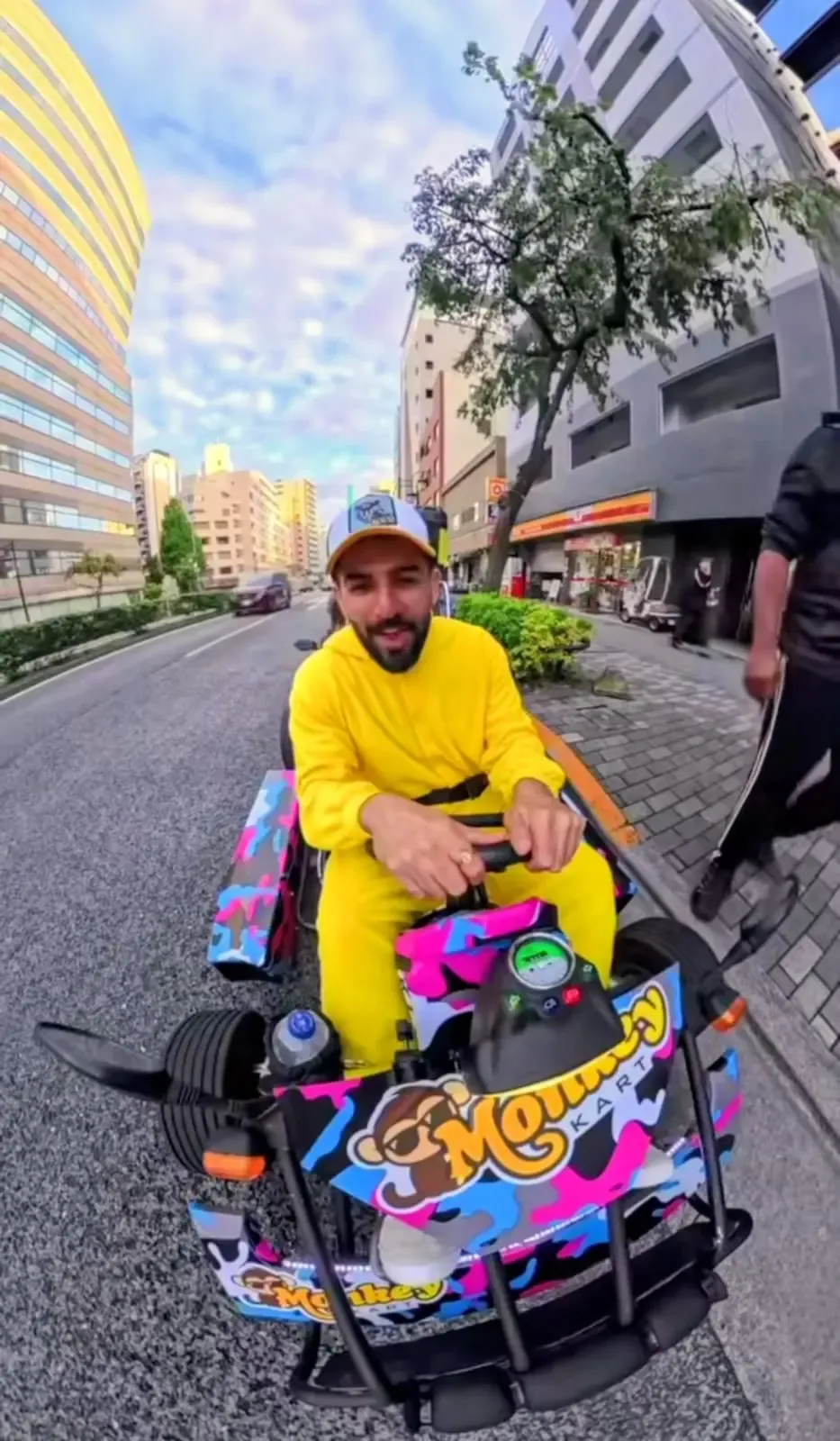 Is Jay Bhanushali Racing Through Japan on a Monkey Kart?